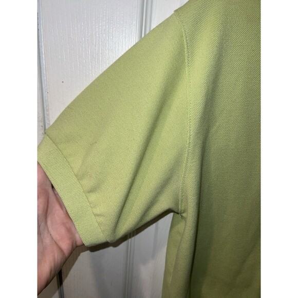 LACOSTE Polo Shirt Mens M Sz 5 Made in France Golf 100% Cotton Green Preppy READ - Picture 4 of 12